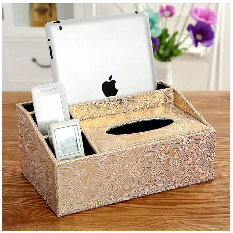 Multi-function tissue box European-style home paper-drawing box Desktop remote control storage box tea table
Multi-function tissue box European-style home paper-drawing box Desktop remote control storage box tea table