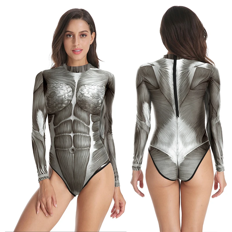 2021 New 3D Human Body Surface Organization Structure Personality Pattern Printing Long-sleeved All-in-one Swimsuit
2021 New 3D Human Body Surface Organization Structure Personality Pattern Printing Long-sleeved All-in-one Swimsuit