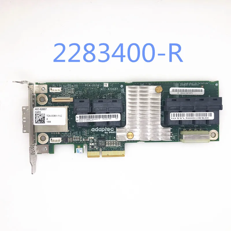 Microsemi PMC Adaptec модель 82885T P/N: 2283400 R 36 Порты и разъёмы расширитель 12 ГБ/сек. PCI E 3 0 X8