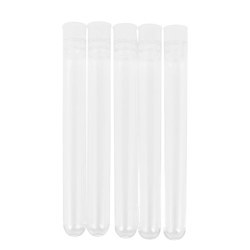 100Pcs Clear Plastic Test Tube with Cap 12X100mm U-Shaped Bottom Long Transparent Test Tube Lab Supplies
100Pcs Clear Plastic Test Tube with Cap 12X100mm U-Shaped Bottom Long Transparent Test Tube Lab Supplies
