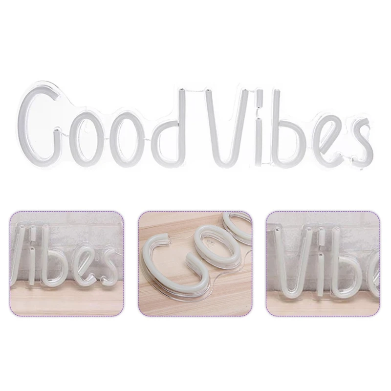 Good Vibes LED Neon Wall Sign for Bar Pub Store Club Garage Home Party Decor T3LB
Good Vibes LED Neon Wall Sign for Bar Pub Store Club Garage Home Party Decor T3LB