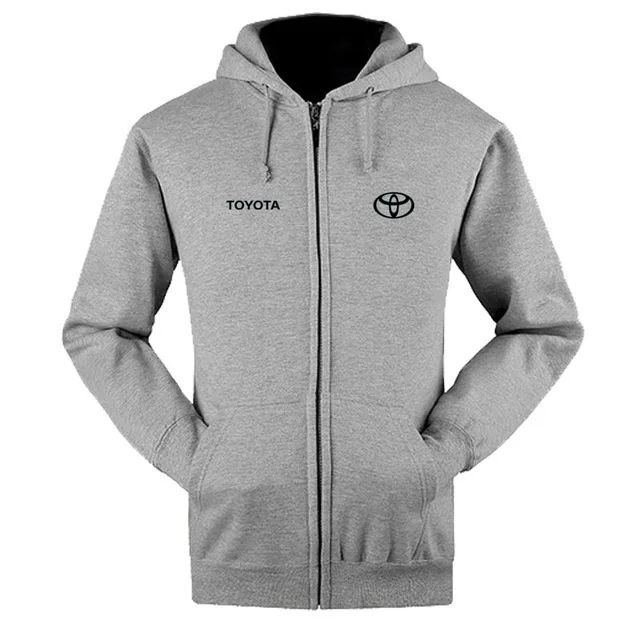 Толстовка на молнии с логотипом Toyota 4S заказ толстовка Мужская Флисовая Куртка