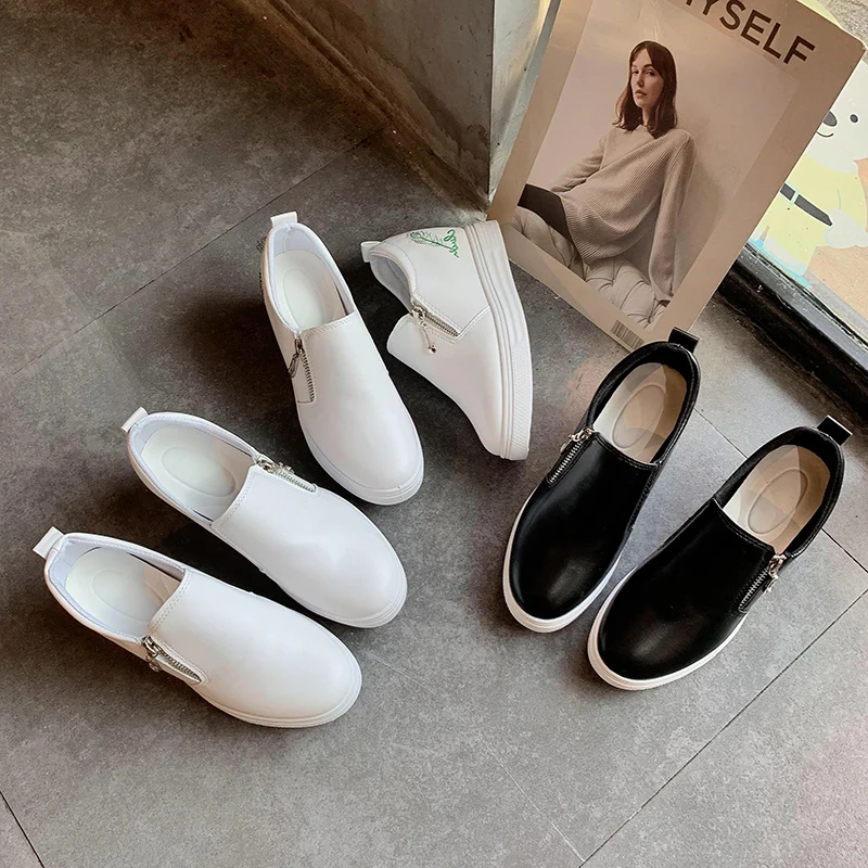 Women's Spring Autumn Wedge Sleeve Simple Fashionable Comfortable Casual Increasing Shoes Leather Trend Women's Shoes W34-41
Women's Spring Autumn Wedge Sleeve Simple Fashionable Comfortable Casual Increasing Shoes Leather Trend Women's Shoes W34-41
