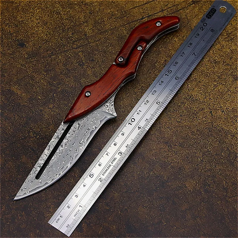 MOOM Damascus Mechanical folding Knife Fashion D2 steel folding knife outdoor folding knife pocket knife jungle hunting knife
MOOM Damascus Mechanical folding Knife Fashion D2 steel folding knife outdoor folding knife pocket knife jungle hunting knife
