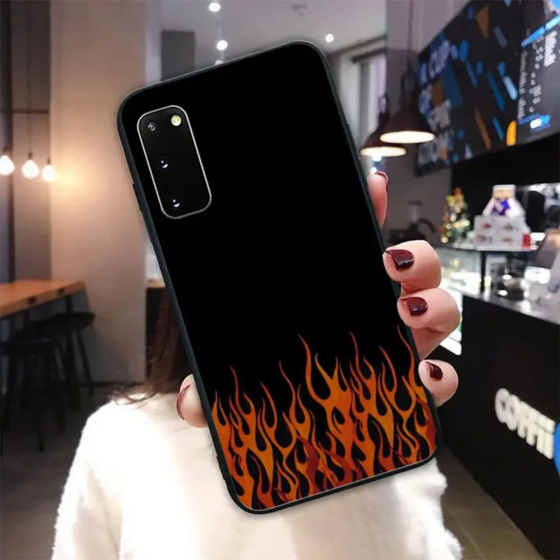 Fashion Fire Silicone black case coque for Samsung galaxy s6 s7 edge s8 s9 s10 s10 lite s20 ULTRA plus cover
Fashion Fire Silicone black case coque for Samsung galaxy s6 s7 edge s8 s9 s10 s10 lite s20 ULTRA plus cover