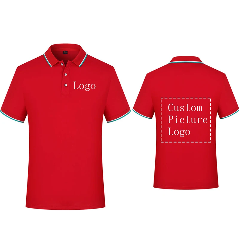 Customized Print Your Logo/Desgin Polo Shirt Top 8-color Custom Short-sleeved Silver Bilateral Lapel Printing DIY Brand Text
Customized Print Your Logo/Desgin Polo Shirt Top 8-color Custom Short-sleeved Silver Bilateral Lapel Printing DIY Brand Text