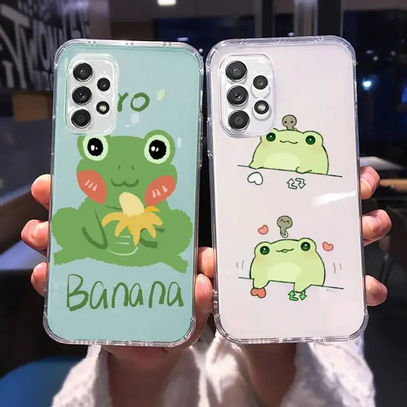 CARTOON Frog Phone Case For Samsung A 51 50 52 12 21s 31 40 70 71 note S 20 10 21 ultra plus fe clear coque shell
CARTOON Frog Phone Case For Samsung A 51 50 52 12 21s 31 40 70 71 note S 20 10 21 ultra plus fe clear coque shell