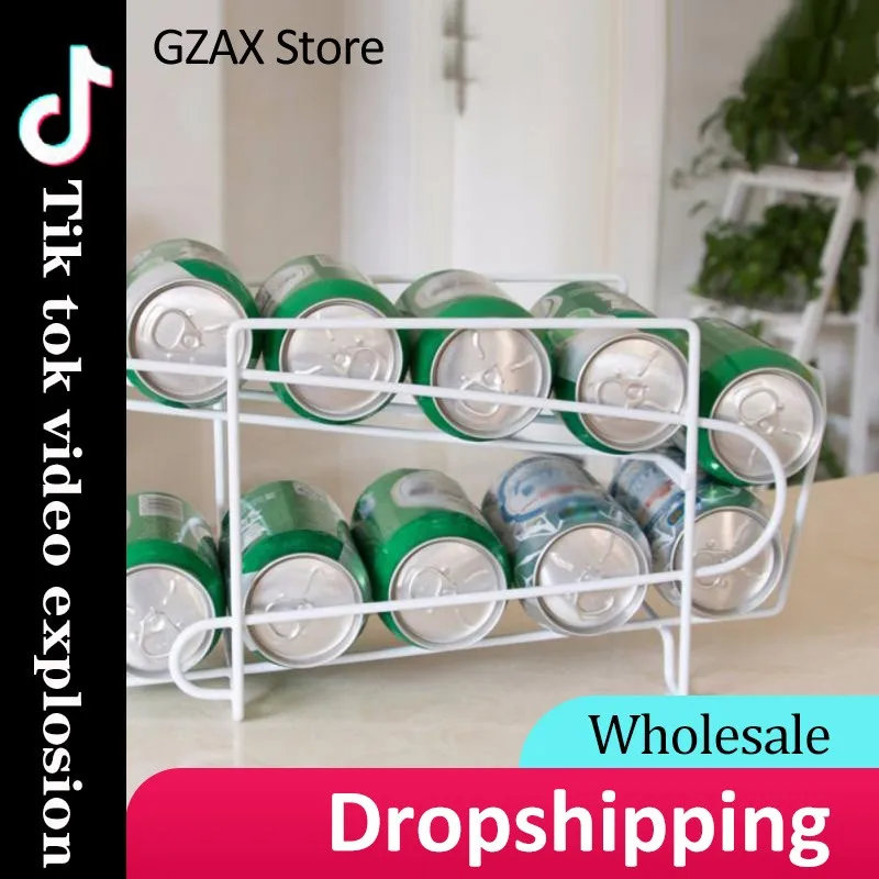 New Kitchen Refrigerator Fresh Drink Beer Cans Soda Storage Rack Solid Double-layer Finishing Shelf Beverage Cans Storage Racks
New Kitchen Refrigerator Fresh Drink Beer Cans Soda Storage Rack Solid Double-layer Finishing Shelf Beverage Cans Storage Racks