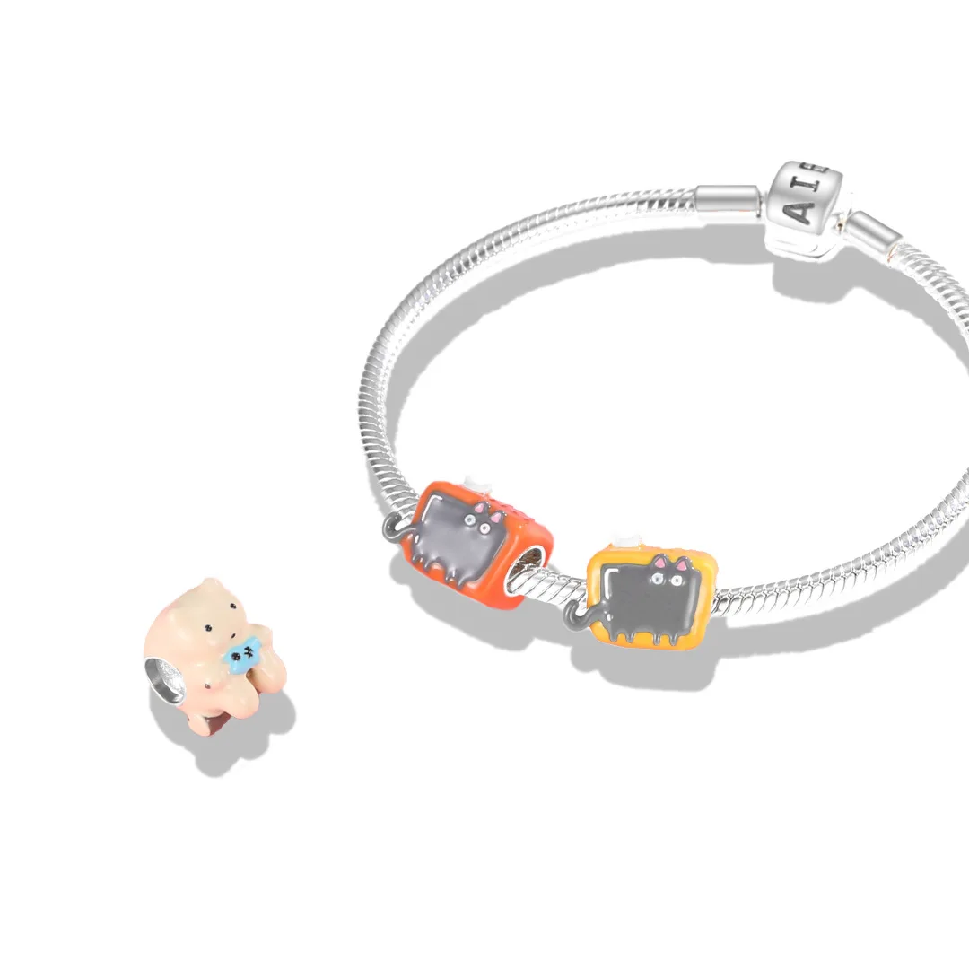 Fit Original Pandora Original cat Beaded girl Bracelet DIY accessories S925 silver jewelry loose beads
Fit Original Pandora Original cat Beaded girl Bracelet DIY accessories S925 silver jewelry loose beads