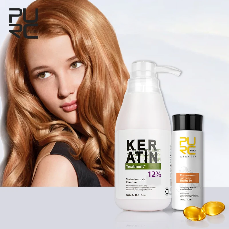 PURC Brazilian Keratin 12% Formalin 300Ml Keratin Treatment&100Ml Purifying Shampoo Hair Straightening Hair Treatment Set
PURC Brazilian Keratin 12% Formalin 300Ml Keratin Treatment&100Ml Purifying Shampoo Hair Straightening Hair Treatment Set