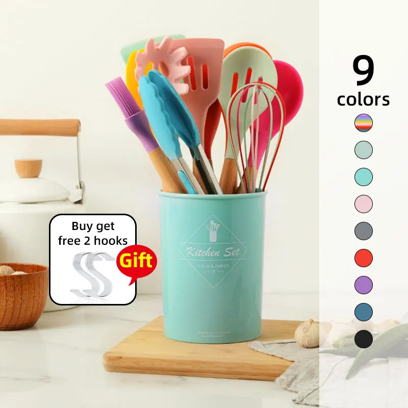 Silicone kitchen utensilios de cocina accessories tools cookware set cooking spoon espatula gadget menaje spatula wooden kichen
Silicone kitchen utensilios de cocina accessories tools cookware set cooking spoon espatula gadget menaje spatula wooden kichen