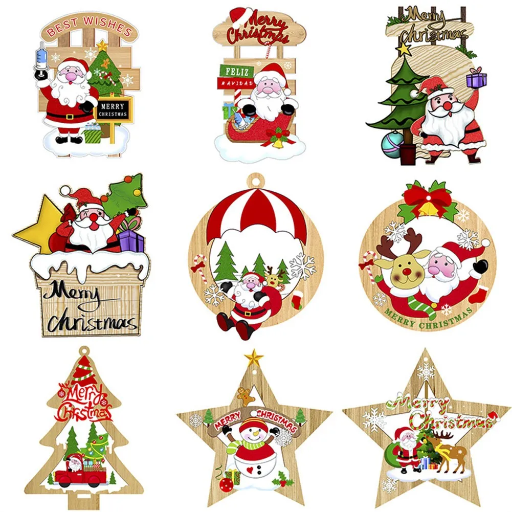 Christmas Pendant Gift Santa Wooden Xmas Tree Ornaments Hanging Decoration Multiple Styles Christmas Decorations Home Decor
Christmas Pendant Gift Santa Wooden Xmas Tree Ornaments Hanging Decoration Multiple Styles Christmas Decorations Home Decor