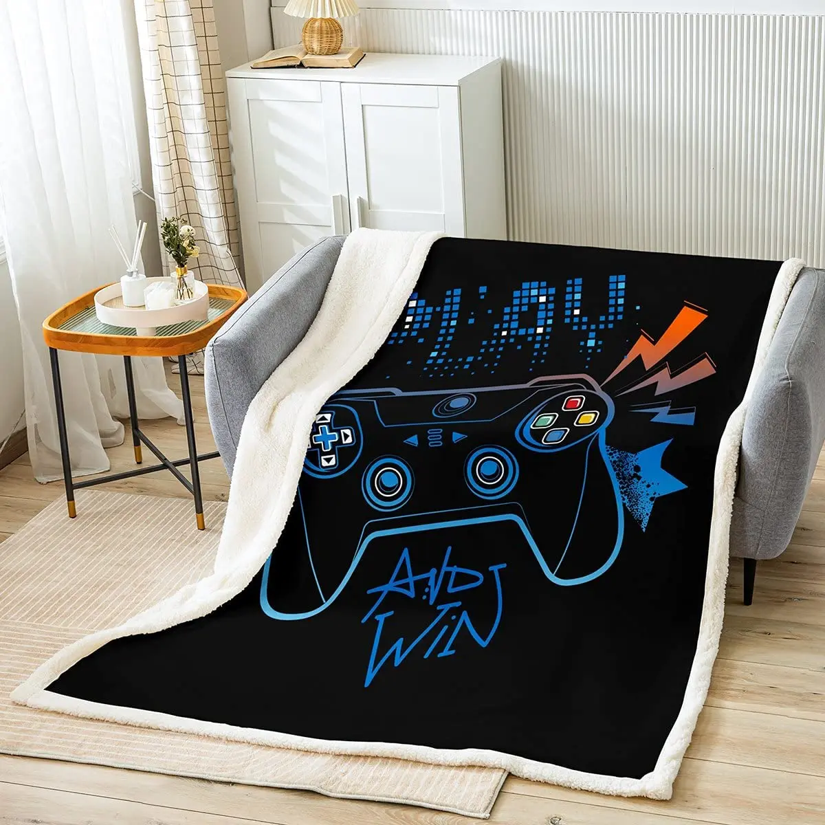 Gamer Throw Blanket Gamepad Bed Throws for Kids Boys Teens Games Flannel Fleece Blanket for Couch Sofa Cozy Luxury Bed Blankets
Gamer Throw Blanket Gamepad Bed Throws for Kids Boys Teens Games Flannel Fleece Blanket for Couch Sofa Cozy Luxury Bed Blankets