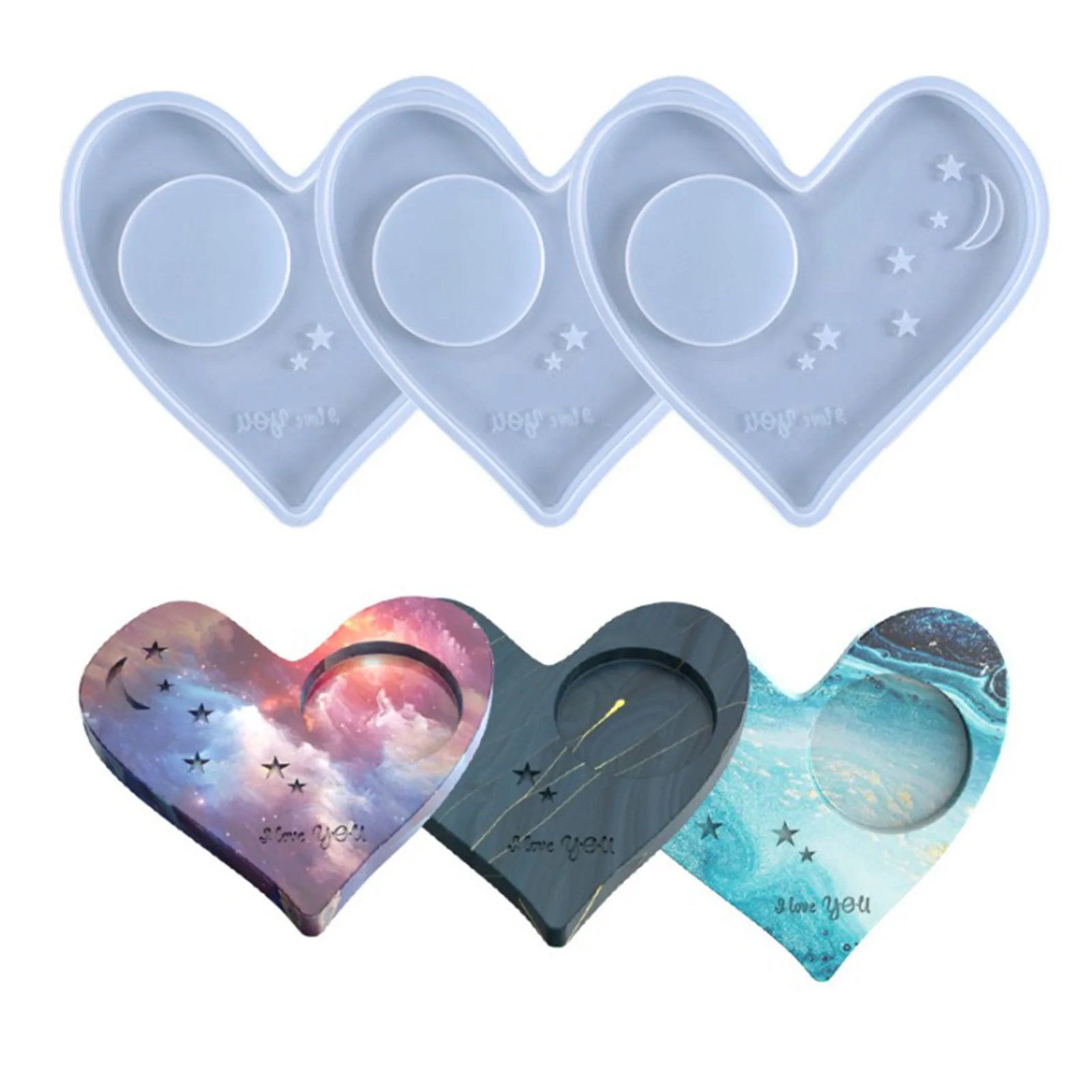 Love Heart Shape Coaster Silicone Mold Candle Holder Making Tool DIY Crystal Epoxy Love Heart Swing Table Base Silicone Mold
Love Heart Shape Coaster Silicone Mold Candle Holder Making Tool DIY Crystal Epoxy Love Heart Swing Table Base Silicone Mold