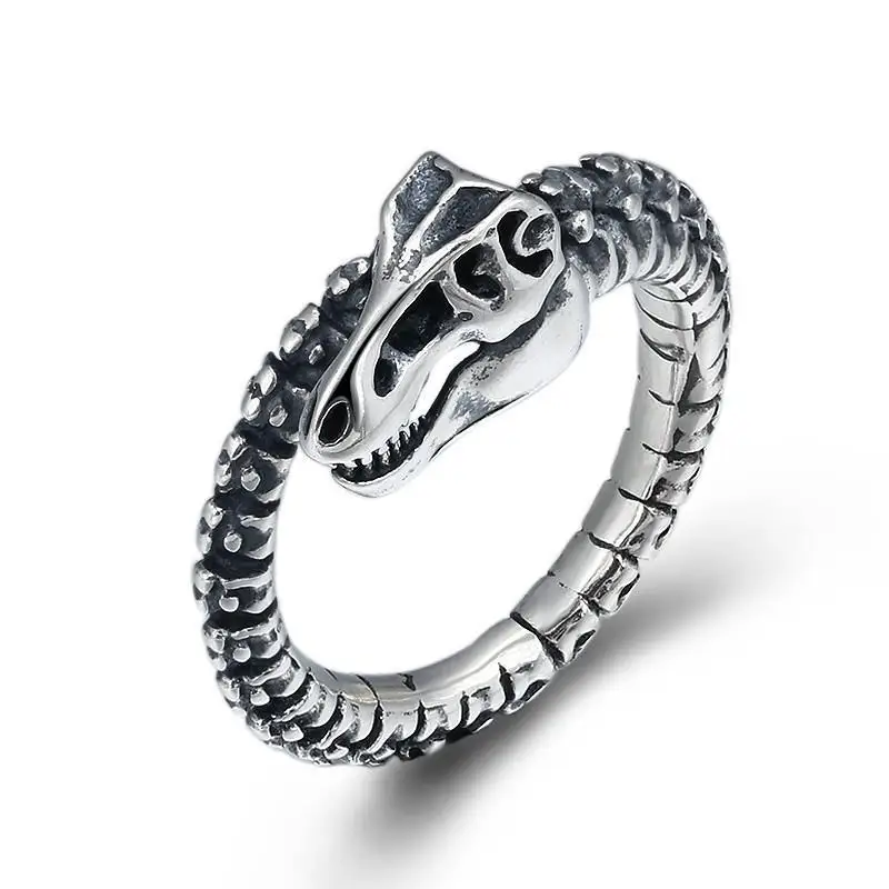 Trend Retro Punk Creative Dinosaur Skeleton Couple Opening Men's Women's Ring Holiday Gift Party Jewelry Wholesale
Trend Retro Punk Creative Dinosaur Skeleton Couple Opening Men's Women's Ring Holiday Gift Party Jewelry Wholesale