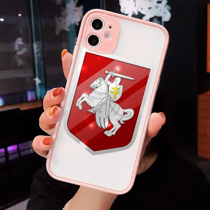 Republic Belarus National flag Phone Cases Matte transparent For Pink iPhone 12 Mini 11 Pro XR XS Max 7 8 Plus X Back Cover
Republic Belarus National flag Phone Cases Matte transparent For Pink iPhone 12 Mini 11 Pro XR XS Max 7 8 Plus X Back Cover