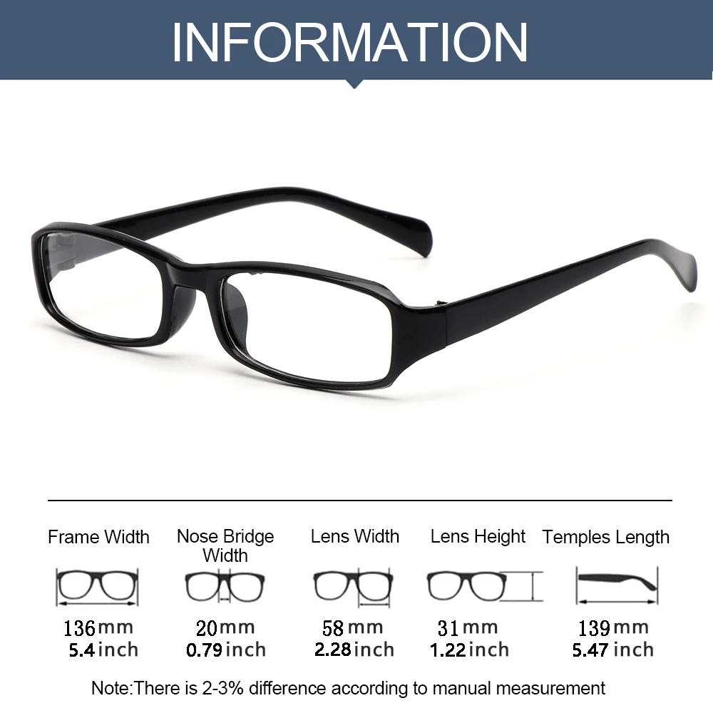 Square Reading Glasses Women Men Resin Lightweight Presbyopic Eyeglasses Magnifying Presbyopia Eyewear Diopter +1.00~+4.0
Square Reading Glasses Women Men Resin Lightweight Presbyopic Eyeglasses Magnifying Presbyopia Eyewear Diopter +1.00~+4.0