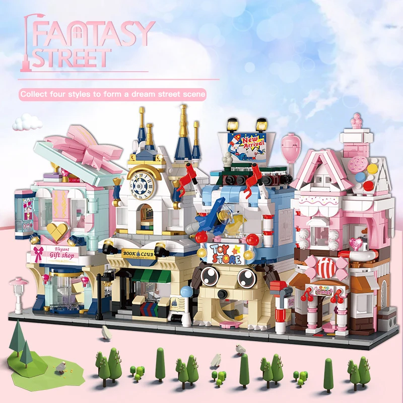 Creative Diy House Building Blocks Classic City Street View Series Mode Bricks Toys for Children Christmas Gift
Creative Diy House Building Blocks Classic City Street View Series Mode Bricks Toys for Children Christmas Gift
