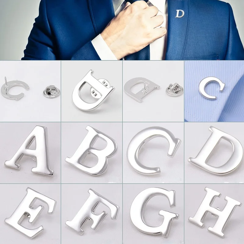 1Pcs Engagement Brooches Silver Tone Collar Letters Lapel Pin Men's Suit Party Jewelry
1Pcs Engagement Brooches Silver Tone Collar Letters Lapel Pin Men's Suit Party Jewelry