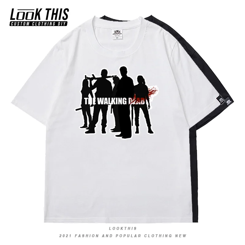 Hot Walking Dead Gothic Women's T-shirt Loose Black Short Sleeve T-shirts 2021 Summer Girl Streetwear Oversized T-shirt
Hot Walking Dead Gothic Women's T-shirt Loose Black Short Sleeve T-shirts 2021 Summer Girl Streetwear Oversized T-shirt
