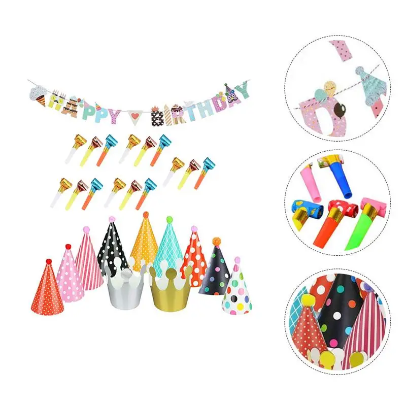 1 Set Birthday Party Decoration Birthday Hat Banner Whistles Party Supplies Party Decoration Accessories
1 Set Birthday Party Decoration Birthday Hat Banner Whistles Party Supplies Party Decoration Accessories