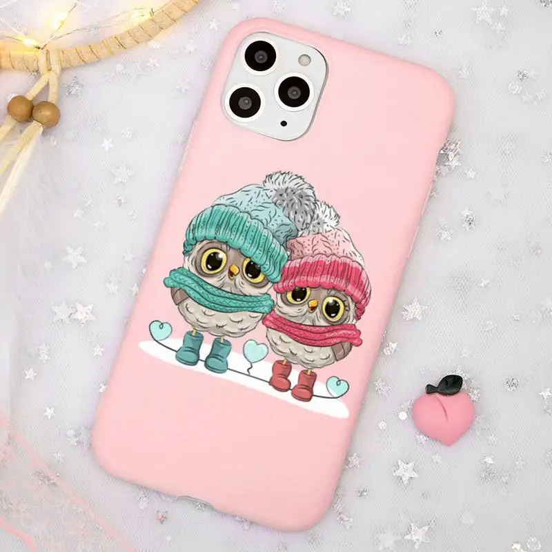 Cartoon Girl Gifts Cute Owl lovers Phone Case Candy Color Pink for iPhone 11 pro XS MAX 8 7 6 6S Plus X 5S SE 2020 XR
Cartoon Girl Gifts Cute Owl lovers Phone Case Candy Color Pink for iPhone 11 pro XS MAX 8 7 6 6S Plus X 5S SE 2020 XR