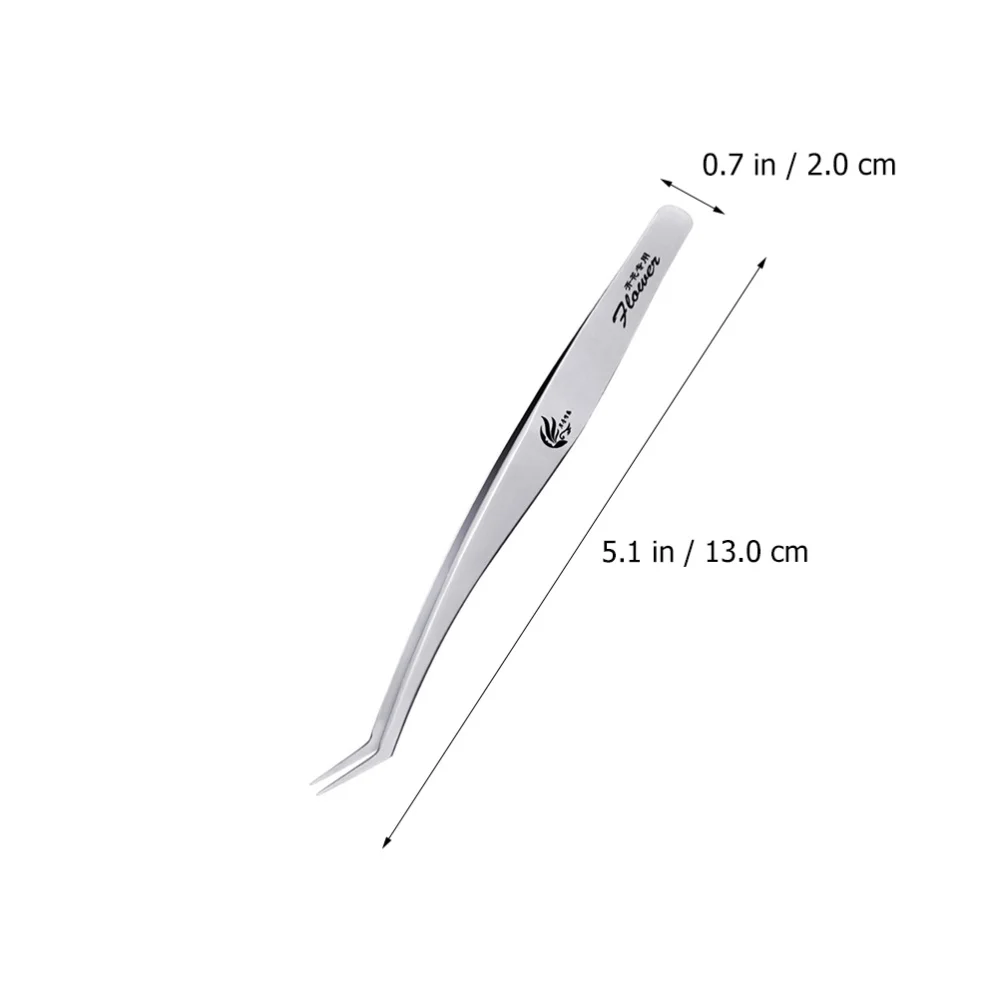 1 Pc Eyelash Clip Eyelash Tweezers Stainless Steel Makeup Clamp with Box (Silver) 
1 Pc Eyelash Clip Eyelash Tweezers Stainless Steel Makeup Clamp with Box (Silver)