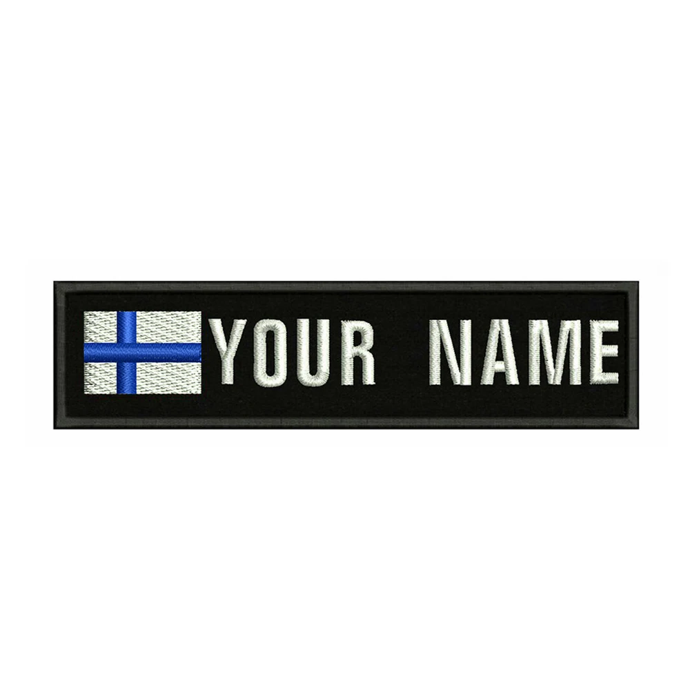 Finnish flag Finland 10X2.5cm Embroidery Custom Name Text Patch Stripes badge Iron On Or Velcro Backing Patches For Clothes
Finnish flag Finland 10X2.5cm Embroidery Custom Name Text Patch Stripes badge Iron On Or Velcro Backing Patches For Clothes
