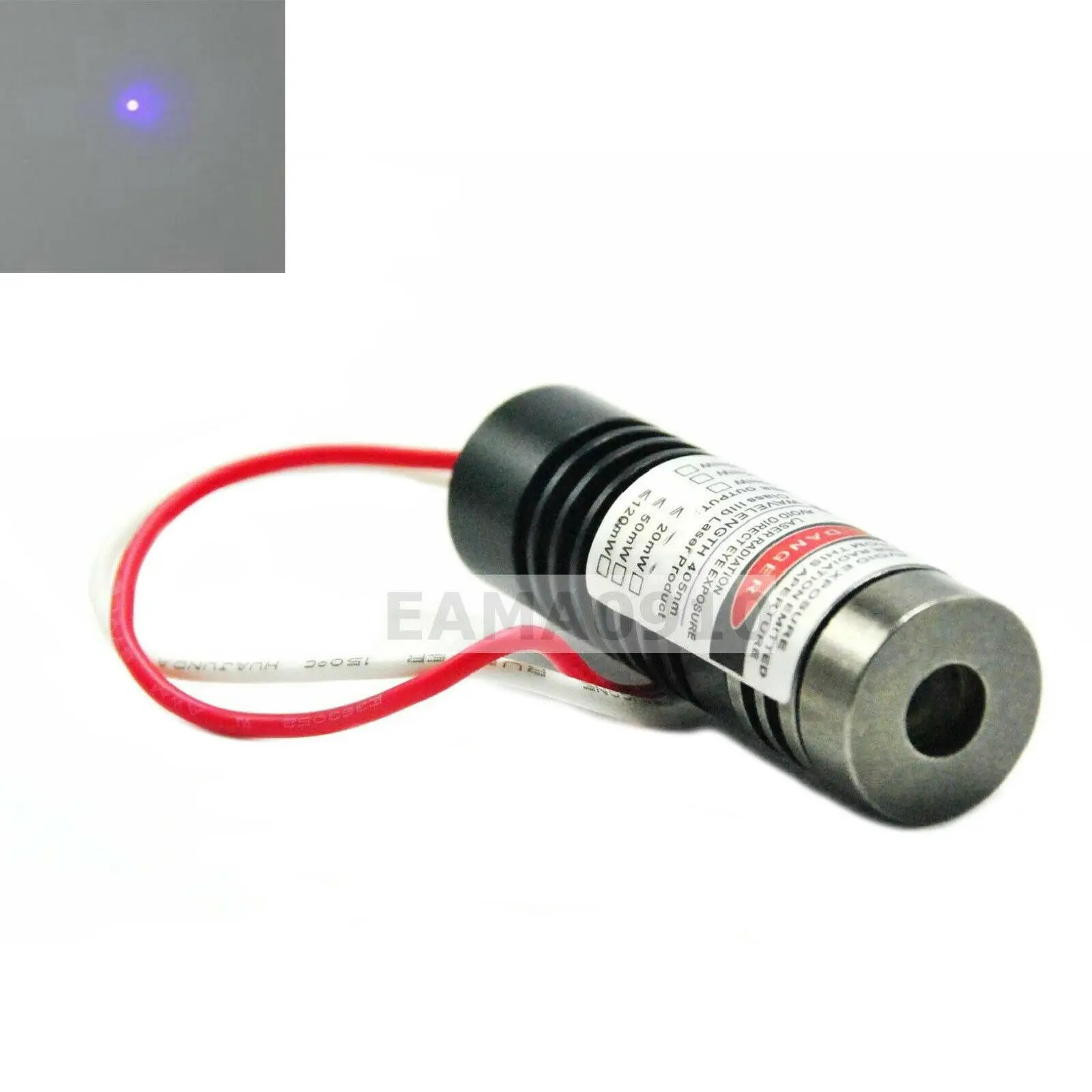

Industrial 405nm 200mW Violet/Blue Dot Diode Lasers 5V Module w/Driver In Adjust