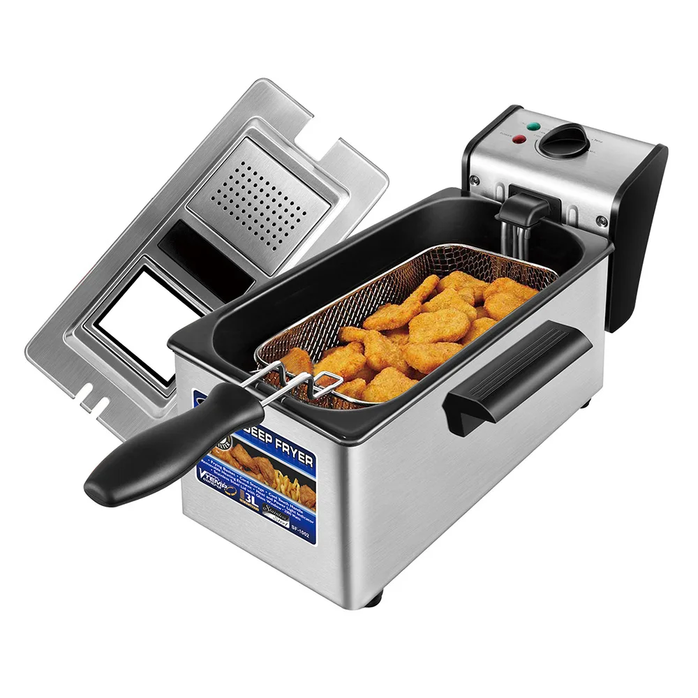 3L Stainless Steel Electric Deep Fryer Smokeless French Fries Chicken GrillMultifunction Hotpot Oven Air Fryer Tank
3L Stainless Steel Electric Deep Fryer Smokeless French Fries Chicken GrillMultifunction Hotpot Oven Air Fryer Tank