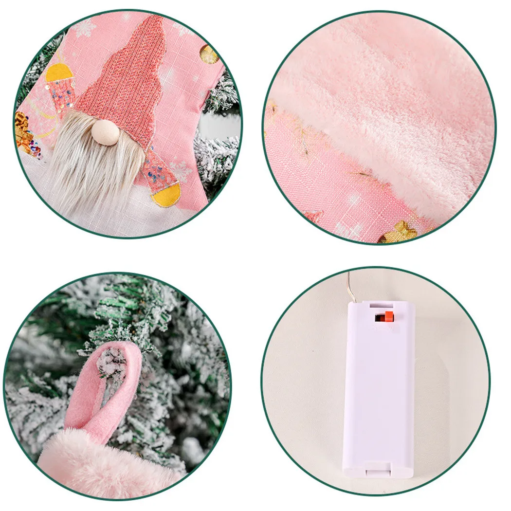 Christmas Glow Pink Socking Decorations Candy Bag Gift For Children Holder Stocks Hanging Pendant For Home Party Decor 47.5x29cm
Christmas Glow Pink Socking Decorations Candy Bag Gift For Children Holder Stocks Hanging Pendant For Home Party Decor 47.5x29cm