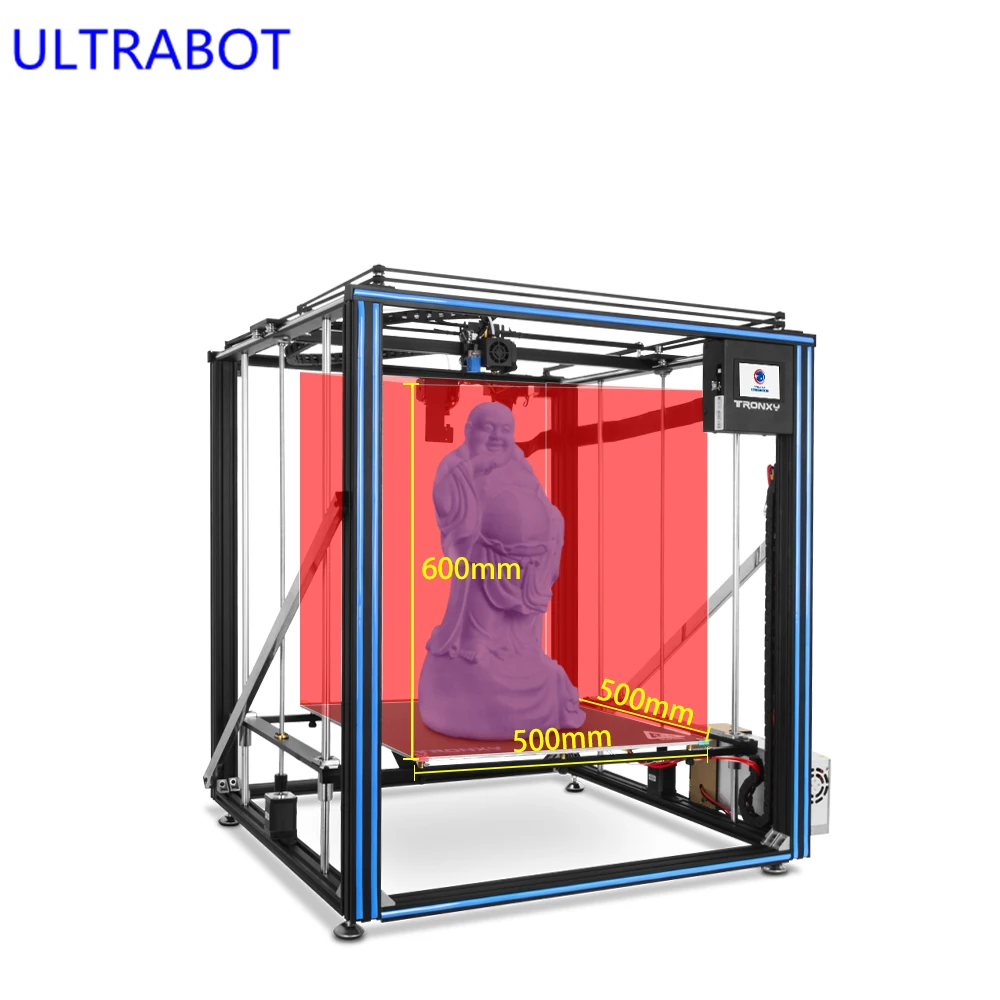 3D-принтер Tronxy X5SA-500 PRO полностью металлический каркас большой сенсорный экран