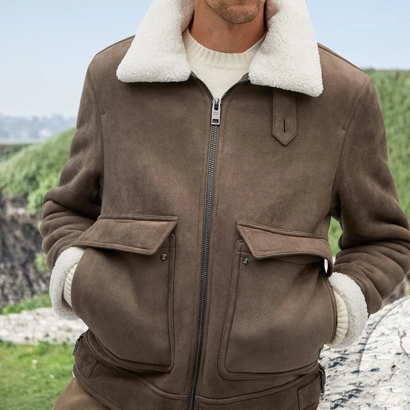 2021 Vintage Turn-down Collar Button Overcoat Casual Pocket Inside Fleece Tops Outerwear Autumn Winter Warm Jacket Coats For Men
2021 Vintage Turn-down Collar Button Overcoat Casual Pocket Inside Fleece Tops Outerwear Autumn Winter Warm Jacket Coats For Men