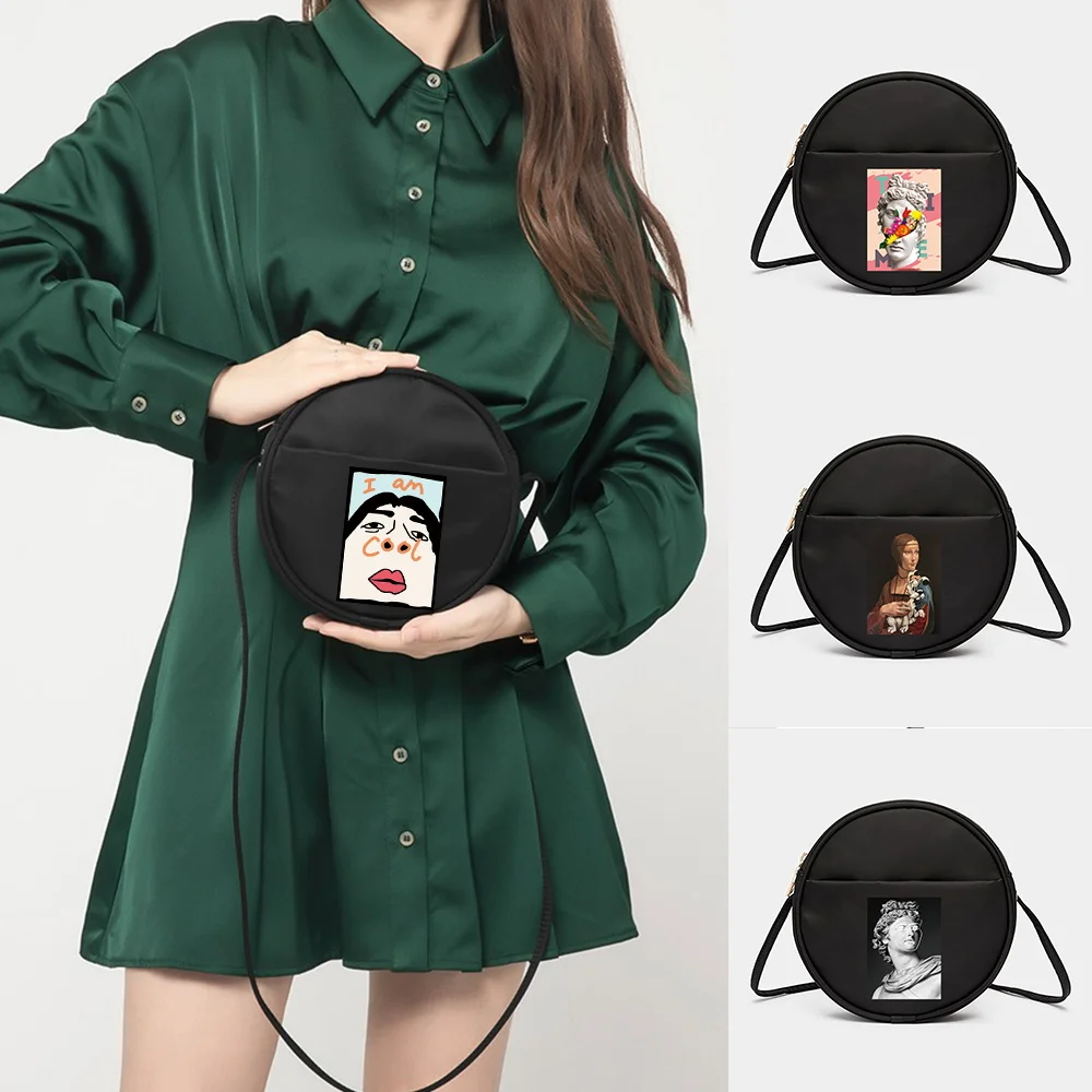 Women Evening Clutch Circular Bag Mini Bags Shoulder Tote Messenger Bags Fashion Funny Printing Harajuku Underarm Makeup Bag
Women Evening Clutch Circular Bag Mini Bags Shoulder Tote Messenger Bags Fashion Funny Printing Harajuku Underarm Makeup Bag