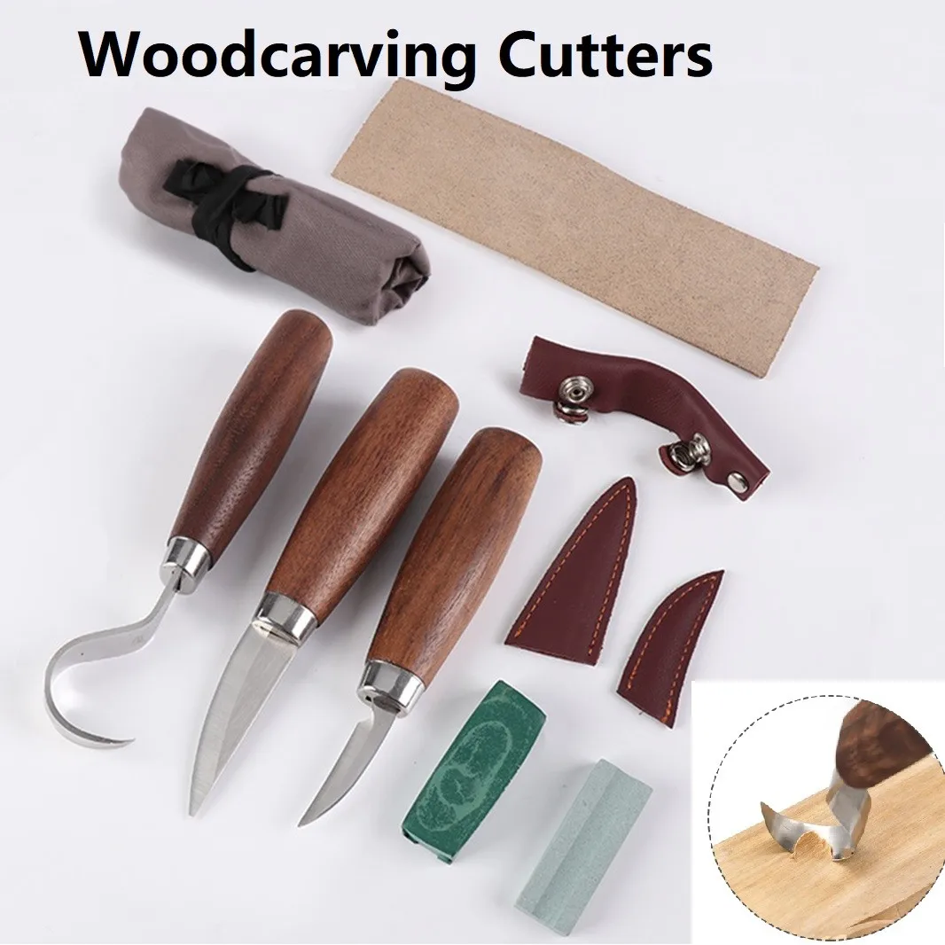 6Pcs Wood Carving Cutter Chisel Woodworking Cutter Tool DIY Peeling Sculptural Spoon Hand Tool Scimitar Straight Cutter W/ Bag
6Pcs Wood Carving Cutter Chisel Woodworking Cutter Tool DIY Peeling Sculptural Spoon Hand Tool Scimitar Straight Cutter W/ Bag