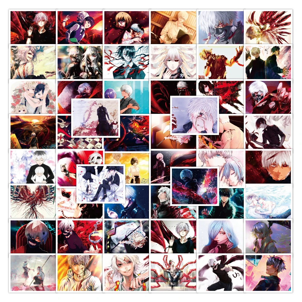 50PCS Japanese Animation Sticker Tokyo Ghoul Personality Decoration DlY Phone Luggage Compartment Wholesale Children Toy Gift 
50PCS Japanese Animation Sticker Tokyo Ghoul Personality Decoration DlY Phone Luggage Compartment Wholesale Children Toy Gift