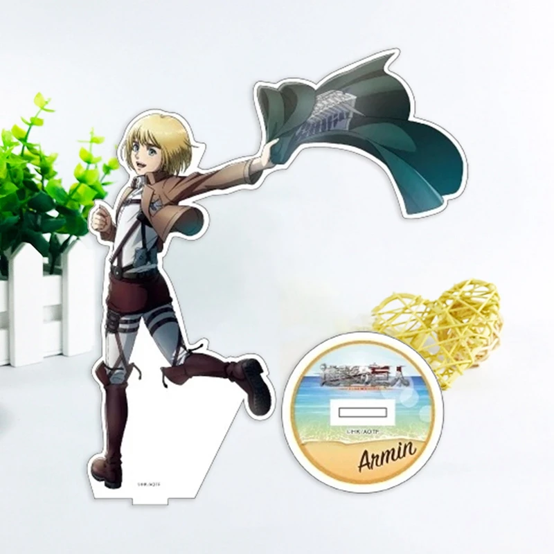 Anime Attack On Titan acrylic tabletop standing card ornaments cartoon character model decoration
Anime Attack On Titan acrylic tabletop standing card ornaments cartoon character model decoration