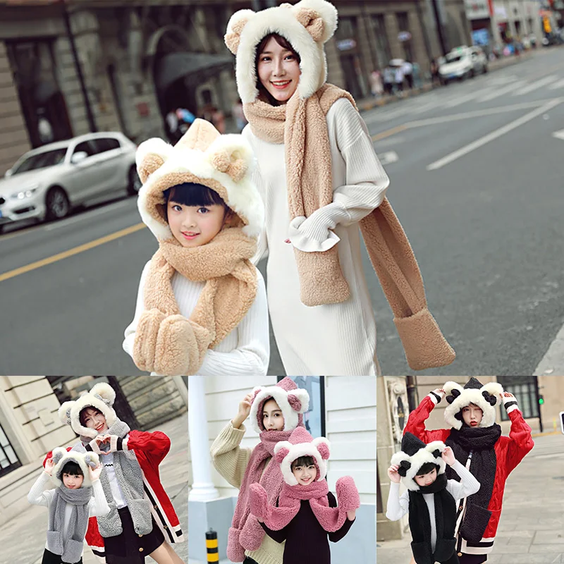 Утепленный бархатный шарф и перчатки для родителей и детей из нескольких предметов, шапка на осень и зиму, теплый женский милый детский шарф... 
Утепленный бархатный шарф и перчатки для родителей и детей из нескольких предметов, шапка на осень и зиму, теплый женский милый детский шарф...