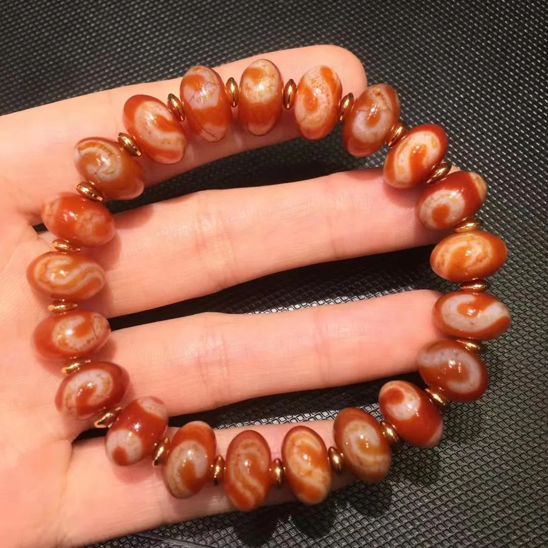 1pcs/lot Exquisite natural Dzi Bead Bracelet Money hook Bloodshot Cinnabar Tiger Tooth folk-custom Fine weathering Perfect gem
1pcs/lot Exquisite natural Dzi Bead Bracelet Money hook Bloodshot Cinnabar Tiger Tooth folk-custom Fine weathering Perfect gem