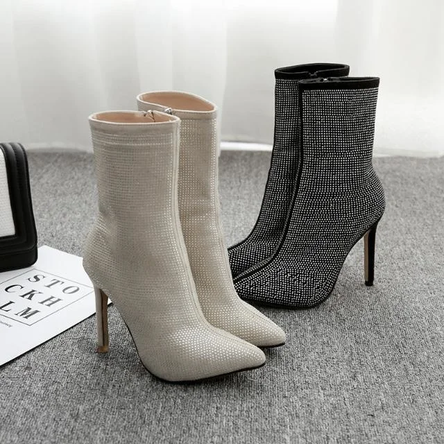 Cash payment Europe and the United States cross border quick sell women's boots pointed diamond high heels autumn and winter
Cash payment Europe and the United States cross border quick sell women's boots pointed diamond high heels autumn and winter