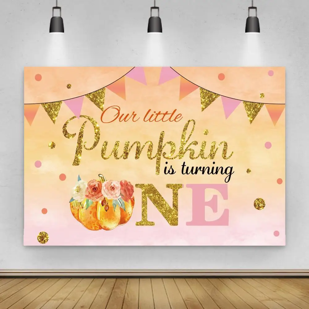 One Year Old Pumpkin Decoration Birthday Backdrops Newborn Baby Golden Glitter Flowers Party Photo Backgrounds Vinyl
One Year Old Pumpkin Decoration Birthday Backdrops Newborn Baby Golden Glitter Flowers Party Photo Backgrounds Vinyl