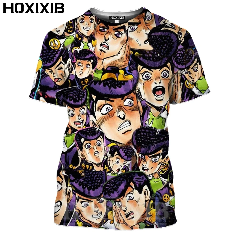 HOXIXIB Anime Tshirt Women Men Tops 3D Printing Game JoJo Bizarre Adventure T Shirt Higashikata Josuke Novelty Unisex Streetwear
HOXIXIB Anime Tshirt Women Men Tops 3D Printing Game JoJo Bizarre Adventure T Shirt Higashikata Josuke Novelty Unisex Streetwear