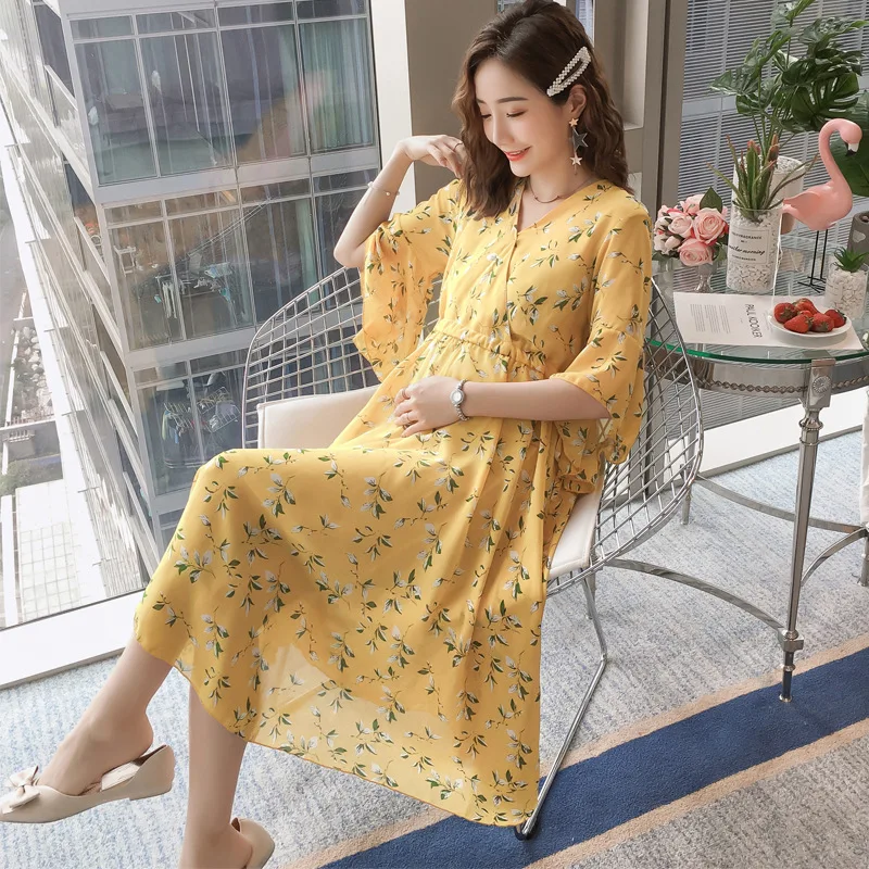Maternity Nursing Dress Flowers Pregnancy Clothes Breastfeeding Chiffon Summer Maternity Gown Dress Women Elegant Half Sleeve
Maternity Nursing Dress Flowers Pregnancy Clothes Breastfeeding Chiffon Summer Maternity Gown Dress Women Elegant Half Sleeve