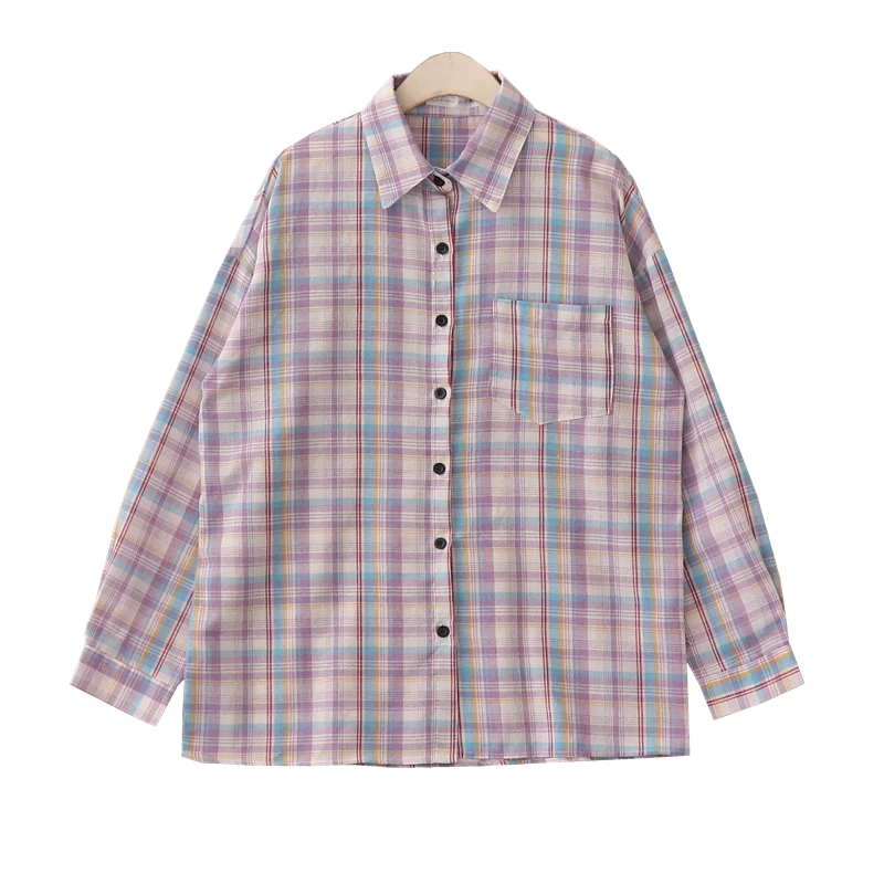 2021 new Hot selling women tops korean fashion long sleeve blouse casual ladies work button up shirt female plaid shirt BFy194
2021 new Hot selling women tops korean fashion long sleeve blouse casual ladies work button up shirt female plaid shirt BFy194
