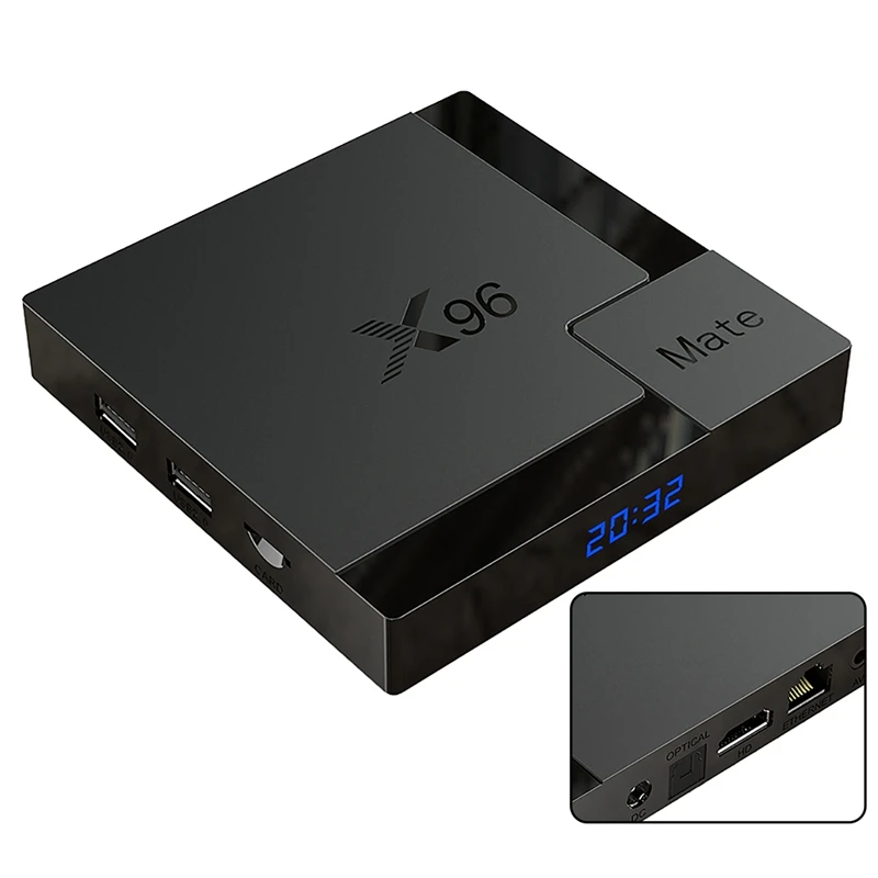 ТВ-приставка X96Mate, 4 Гб + 64 ГБ, Android 10,0, H616, четырехъядерный процессор ARM Cortex A53, Wi-Fi, домашний медиаплеер, HD сетевая ТВ-приставка
ТВ-приставка X96Mate, 4 Гб + 64 ГБ, Android 10,0, H616, четырехъядерный процессор ARM Cortex A53, Wi-Fi, домашний медиаплеер, HD сетевая ТВ-приставка