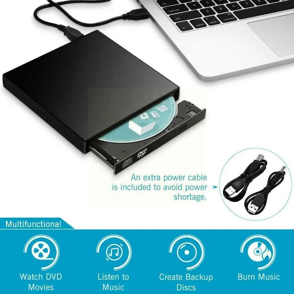 USB 2.0 External DVD CD RW Disc Burner Combo Drive Disk Windows 07/08/10 PC Optical Desktop Reader Laptop V2R1 
USB 2.0 External DVD CD RW Disc Burner Combo Drive Disk Windows 07/08/10 PC Optical Desktop Reader Laptop V2R1