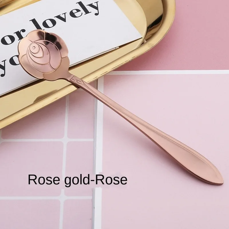 5Pcs/set Flower Dessert Spoons Stainless Steel Iced Cream Spoons Rose Gold Cherry Blossom Mixing Coffee Spoon Tableware
5Pcs/set Flower Dessert Spoons Stainless Steel Iced Cream Spoons Rose Gold Cherry Blossom Mixing Coffee Spoon Tableware