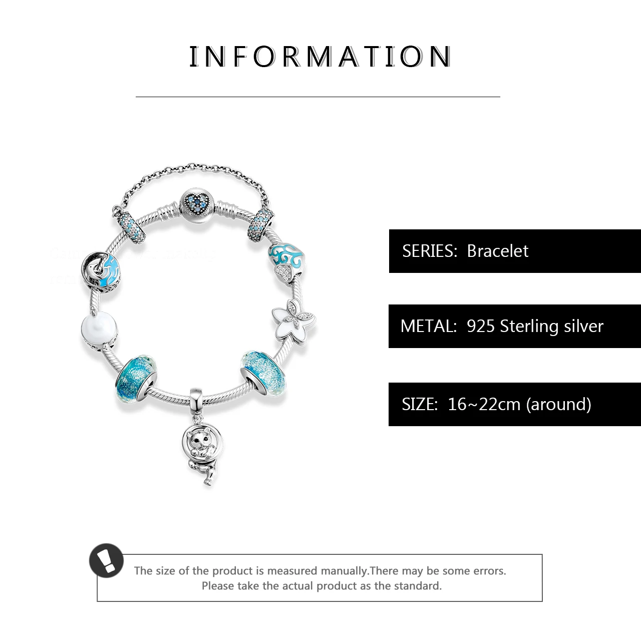 New Luxury 925 Sterling Silver Beads Bracelets DIY Jewelry Making Accessories Colored safety chain charm blue bracelet Bangles
New Luxury 925 Sterling Silver Beads Bracelets DIY Jewelry Making Accessories Colored safety chain charm blue bracelet Bangles