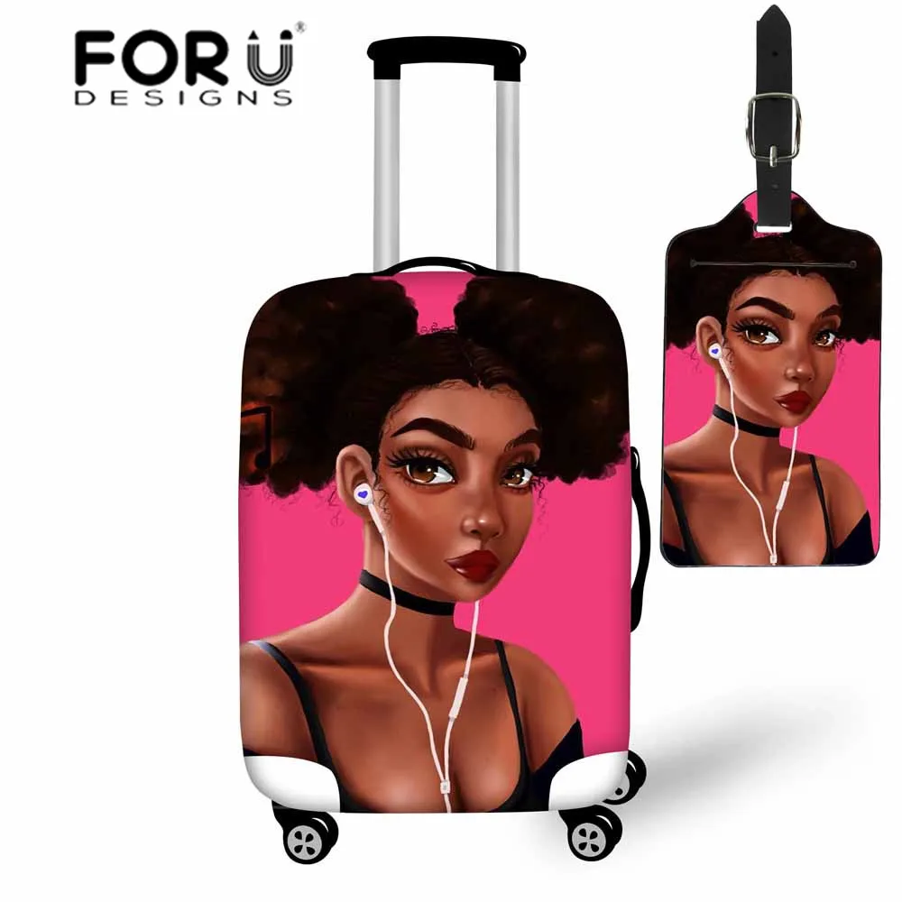 FORUDESIGNS Travel Luggage Covers for Black Art African Girls Design Suitcase Protective Elastic Trolley Case Cover 18-30 Inch
FORUDESIGNS Travel Luggage Covers for Black Art African Girls Design Suitcase Protective Elastic Trolley Case Cover 18-30 Inch