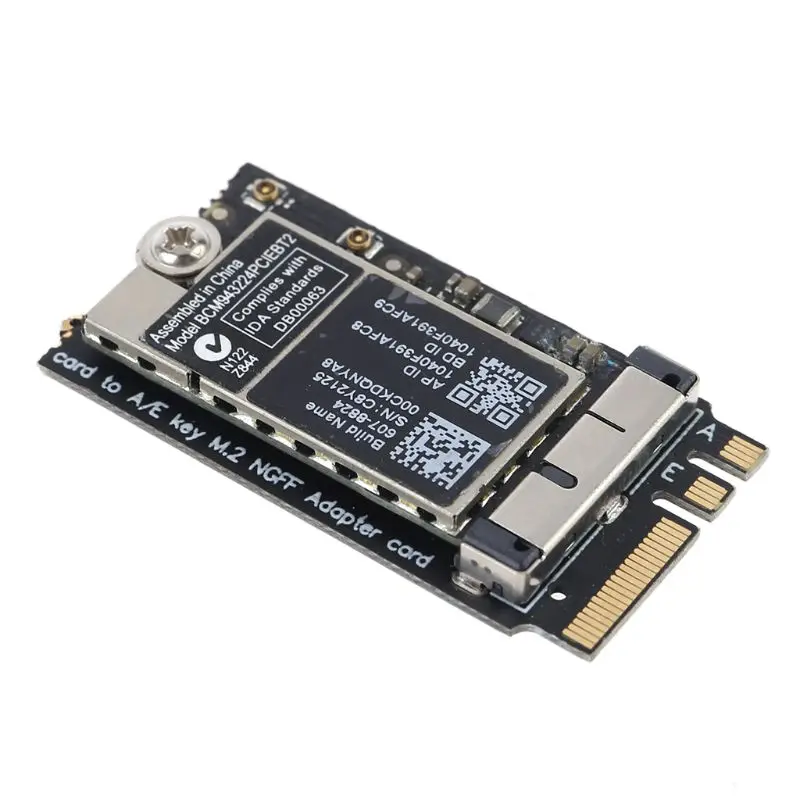 BCM943224PCIEBT2 Bluetooth 4.0 NGFF M.2 Key A/E Wireless WiFi Card for mac OS X6HA
BCM943224PCIEBT2 Bluetooth 4.0 NGFF M.2 Key A/E Wireless WiFi Card for mac OS X6HA